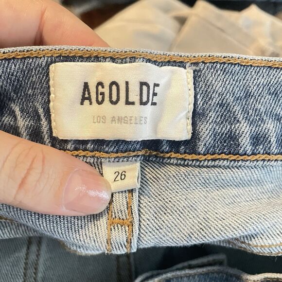 AGOLDE Nico High Rise Slim Fit  Jeans  Denim Size 26 - Picture 5 of 6